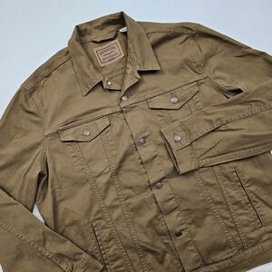 Levi's Signature Gold Type 3 Trucker Jacket Mens XL Canvas Brown Cotton Casual